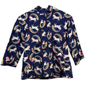 Carters Girls Unicorn & Rainbow Jacket M 5-6 Polyester